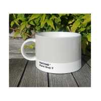 Porzellan Becher mit Pantone Farbe Warm Grey